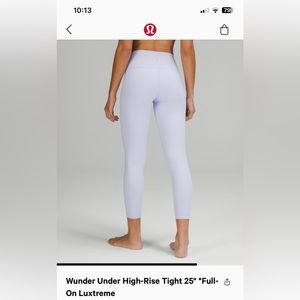 Lululemon Wunder Under 25” High Rise Tight